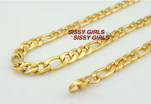 Quality 18ct Yellow Gold Filled Imported Figaro Unisex Neck Chain