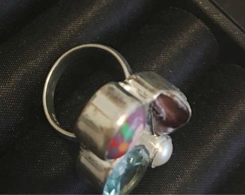 Sexy 925 Sterling silver Imported Filed Gemstone Ring with 925 Marking