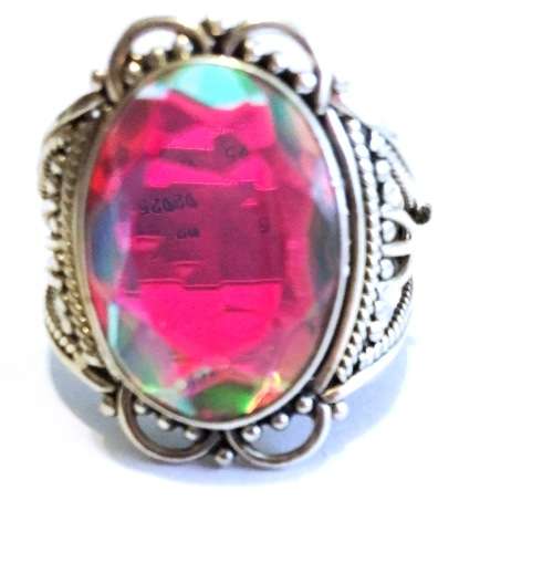Gypsy Changing Emotion Feeling Changeable Gemstone in Genuine 925 Sterling Silver Ring