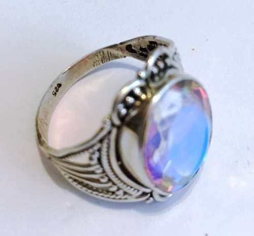Gypsy Changing Emotion Feeling Changeable Gemstone in Genuine 925 Sterling Silver Ring
