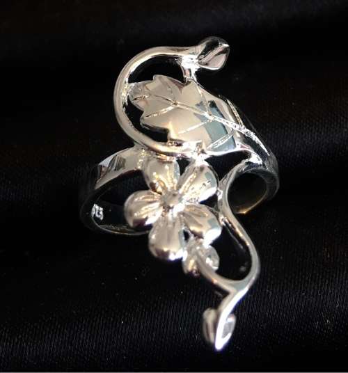 SUPER-B Detailed 925 Sterling Silver Imported Filled Dress Ring