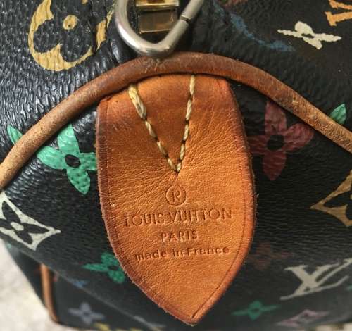GENUINE Authentic  LOUIS VUITTON Speedy  Hand bag Monogram Multicolor Noir M92642