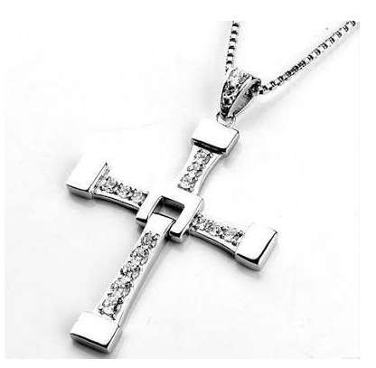 Stylish Stainless Steel Cross Pendant with FREE Matching Neck Chain