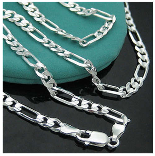 Stylish 5mm 925 Sterling Silver Imported Filled Neck Chain with 925 Marking