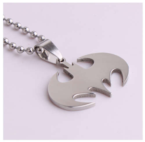 Batman Superhero Pendant 316L  Stainless Steel Unisex Necklace Chain Imported