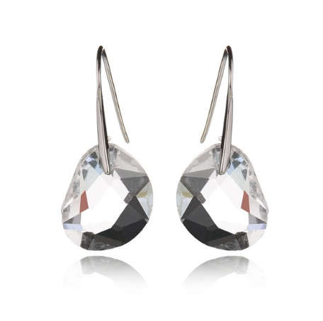 **MISSCY** Quality Crystal White Lover Tears Drop Earrings