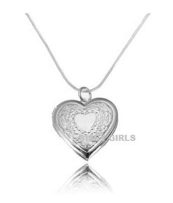 Super-B Heart Shape Locket (Can Open) with Matching Free Neck Chain
