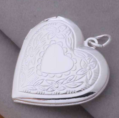Super-B Heart Shape Locket (Can Open) with Matching Free Neck Chain