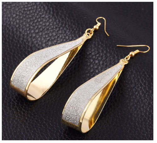 Fantastic 18ct Yellow Rolled Gold Newly Imported Earrings
