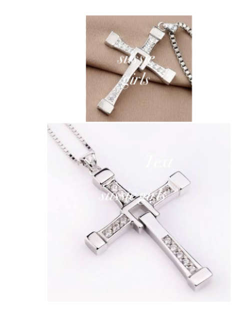 Stylish Stainless Steel Cross Pendant with FREE Matching Neck Chain