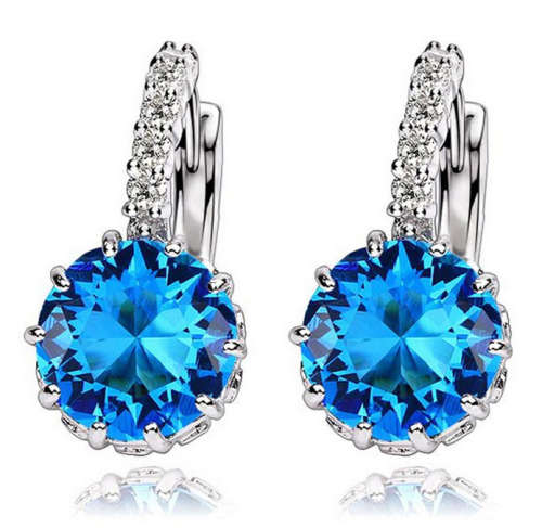 **SISSYGIRLS**  Imported  Sim.Topaz Earrings