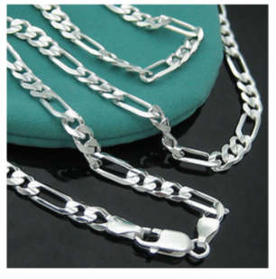 Stylish 5mm 925 Sterling Silver Imported Filled Neck Chain with 925 Marking