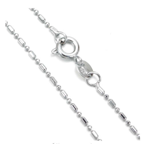 Gorgeous Unisex Sterling Silver Imported Filed Neck Chain with 925 Marking