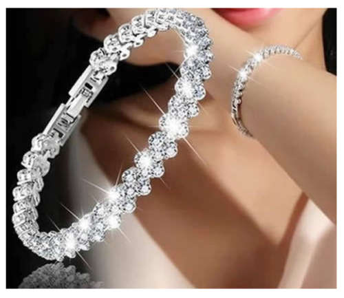 SuperB** New Arrival** (SISSY-GIRLS) Imported White Gold Filled Crystal Bracelet