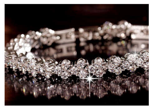 SuperB** New Arrival** (SISSY-GIRLS) Imported White Gold Filled Crystal Bracelet