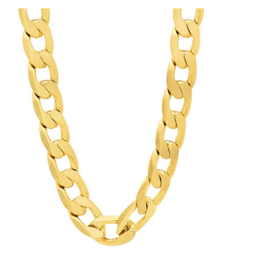 Quality Unisex 8mm 14K Yellow Gold Filled Imported Neck Chain