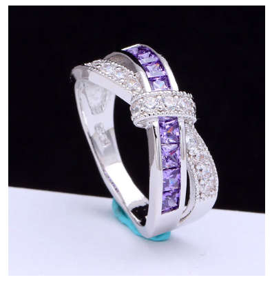Beautiful Fashion Wedding/Engagement White Gold Imported Filled Ring