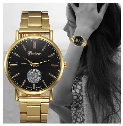 Unique Yellow Rolled Gold Imported Woman's Watch