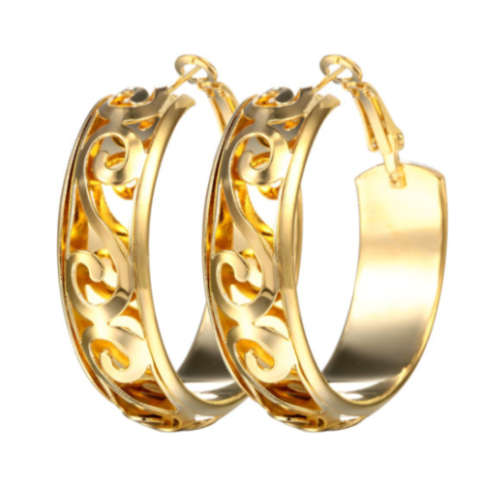 Dazzling **SissyGirls** Yellow Rolled Gold Imported Earrings