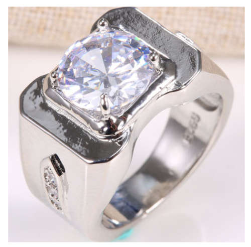 Attractive Simulated White Diamond (SissyGirls)  Imported   Ring