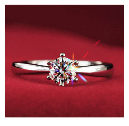 Popular 1.2ct Sim. Diamond Set in 925 Sterling Silver Imported Filled Ring