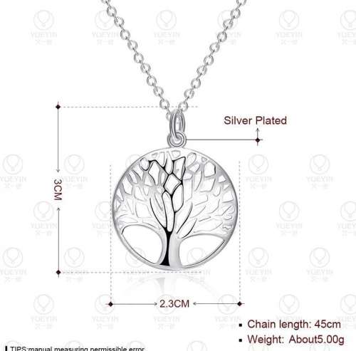 Fancy (SISSYGIRLS) 925 Sterling Silver Tree Of Life Pendant Imported Filled  Jewelry