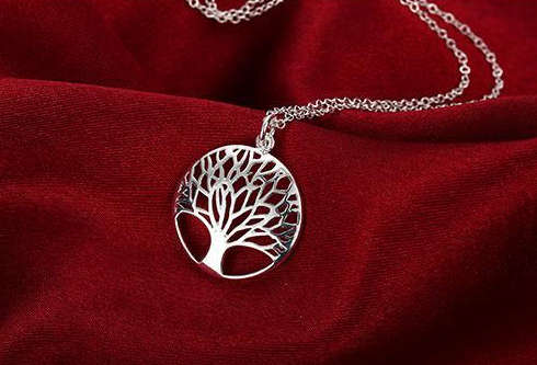 Fancy (SISSYGIRLS) 925 Sterling Silver Tree Of Life Pendant Imported Filled  Jewelry
