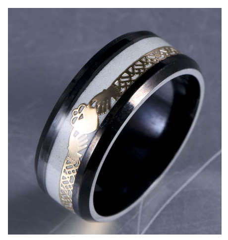 Attractive Unisex Glow in The Dark Wedding/Engagement Ring