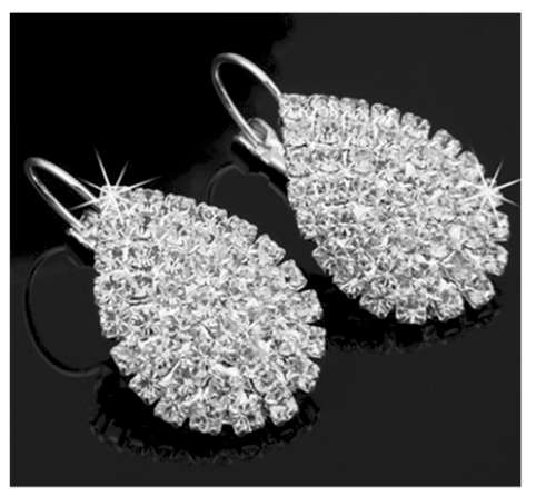 Dazzling Bridal Crystals Imported Dangling Earrings