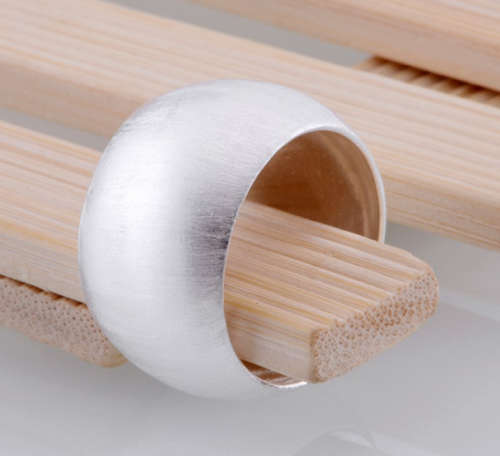 Stylish 14mm 925 Sterling Silver Dome Ring Imported Filled Jewellery