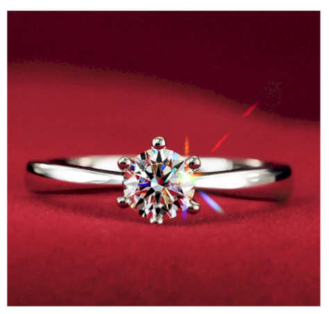 Popular 1.2ct Sim. Diamond Set in 925 Sterling Silver Imported Filled Ring