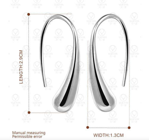 Quality 925 Sterling Silver Tear Drop Earrings Imported Filled Jewellery