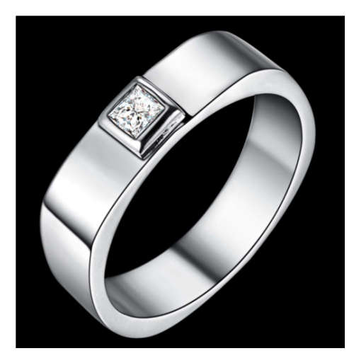 Amazing Sim Diamond Set in 925 Sterling Silver Ring Imported Filled Jewellery