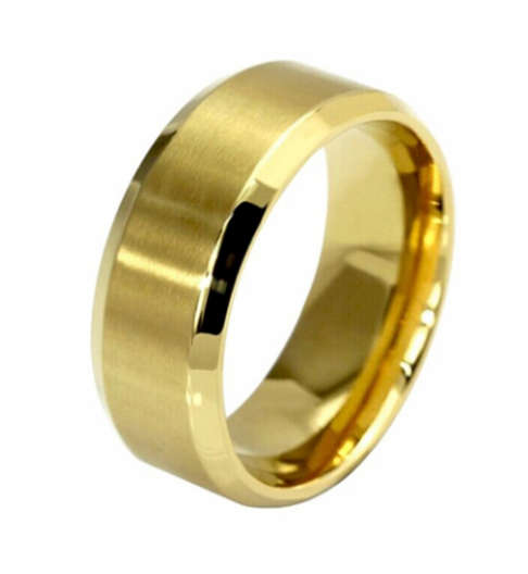 New Hot Unisex Glossy Wedding 316L Stainless Steel Imported Ring