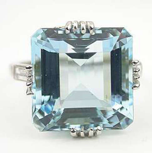 Gorgeous Sim Blue Topaz Set in 925 Sterling Silver Ring Imported Filled Jewellery