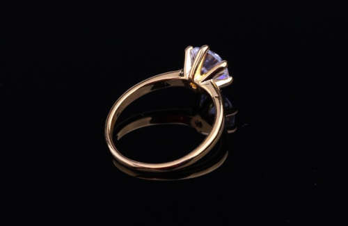 Popular 1.2ct Sim. Diamond in 925 Sterling Silver 18ct Gold Finish Ring Imported Filled Jewellery