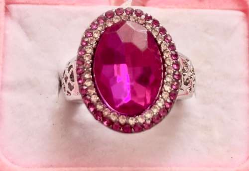 Eye Catching Sim Tourmaline & Diamond Ring **Sissygirls** Imported Jewellery