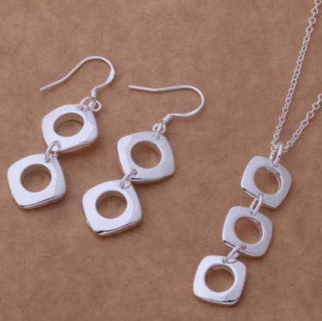 Elegant Imported 925 Pendant & Chain with Matching Earring Set