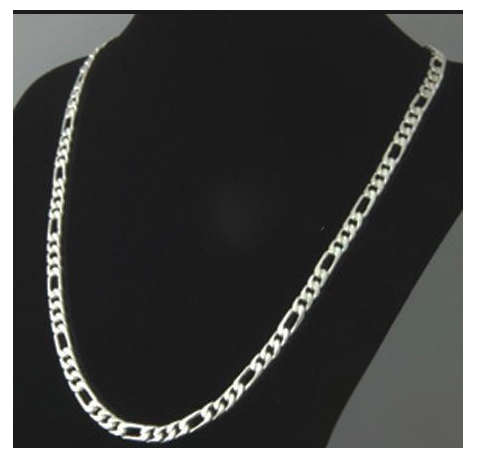 Quality Figaro Unisex 316L Stainless Steel 4mm Imported Neck Chain