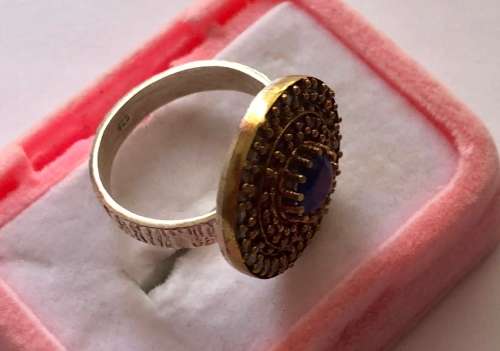 One of a Kind Genuine Solid 925 Sterling Silver Gemstone Ring