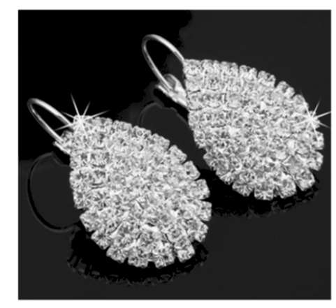 **Back By Popular Demand **Dazzling Bridal Crystals Imported Dangling Earrings
