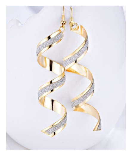 Fantastic High Fashion Newly Imported with Silver Glitter Earrings