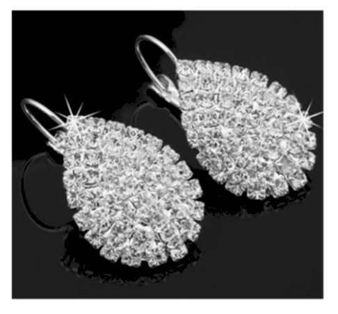 **Back By Popular Demand **Dazzling Bridal Crystals Imported Dangling Earrings