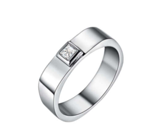 Amazing Sim Diamond Set in 925 Sterling Silver Ring Imported Filled Jewellery