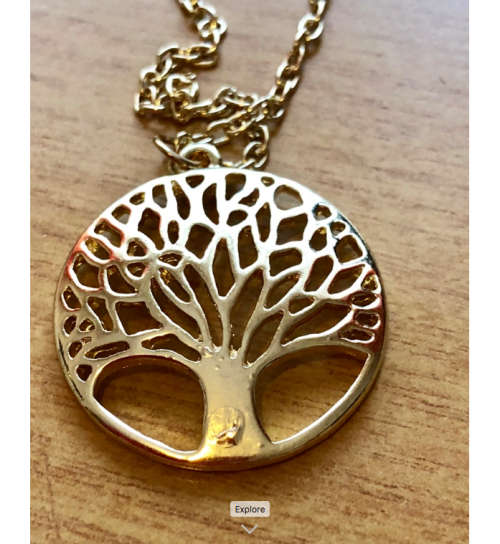 Fancy New Arrival (SISSYGIRLS) 14k Yellow Gold  Tree Of Life Pendant Imported Filled Jewellery