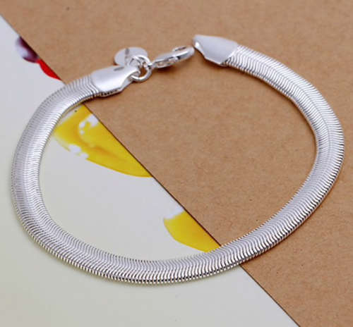 Sparkling Unisex 925 Sterling Silver Imported Filled  Bracelet