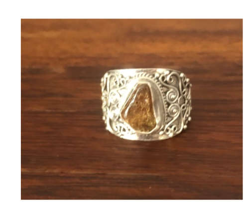 Solid 925 Sterling Silver Gemstone Ring