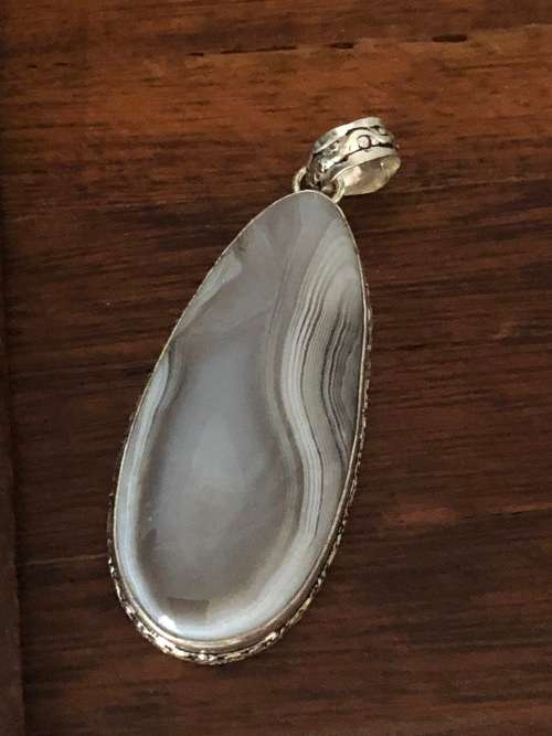 Elegant 925 Sterling Silver Gemstone  Pendant