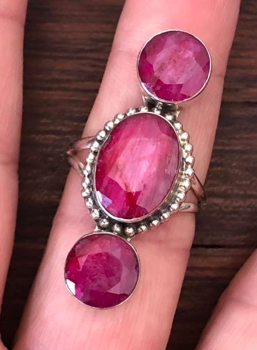 Quality 925 Sterling Silver Gemstone Ring
