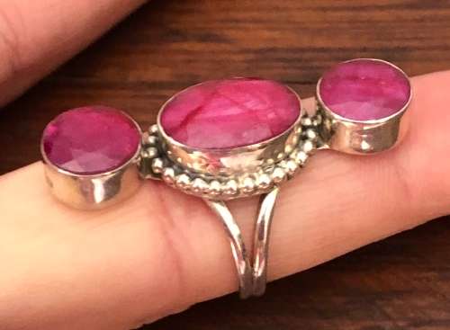 Quality 925 Sterling Silver Gemstone Ring